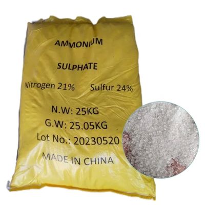 MSDS COA 흰색 결정성 (NH4) 2SO4 암모늄 황산 비료용 화학물질 ISO 인증